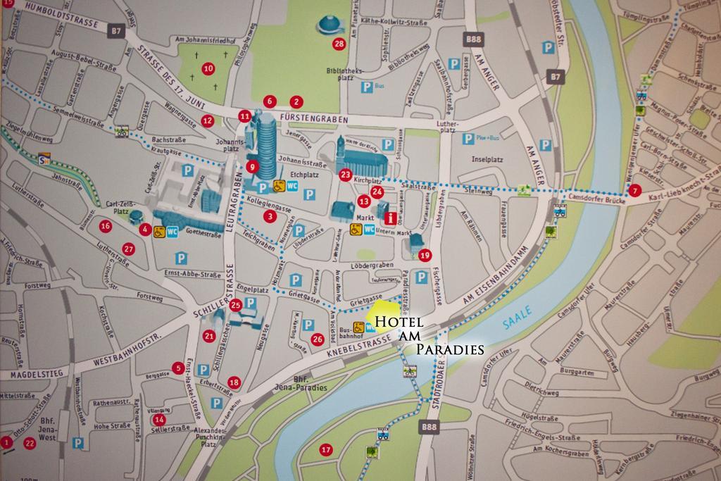Cityhotel Jena Am Paradies Zewnętrze zdjęcie